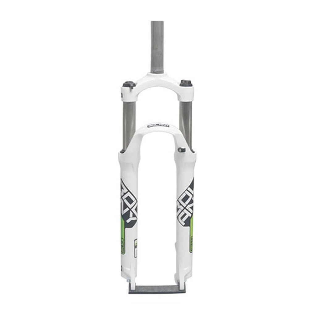 HIMALO Bike Suspension Fork 26/27.5/29 Inch Bike Fork Travel 105mm 1-1/8" Straight Mechanical Front Fork Quick Release Manual Lockout(Green A,29'')