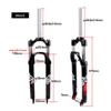 HIMALO Bike Suspension Fork 26/27.5/29 Inch Bike Fork Travel 105mm 1-1/8" Straight Mechanical Front Fork Quick Release Manual Lockout(Green A,29'') view 2