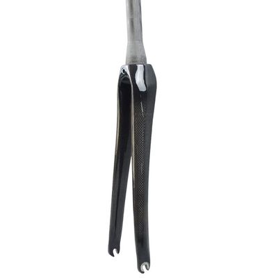 HIMALO Road Bike Rigid Fork 700C 3K Carbon Fiber Fork C Brake 1-1/2 Tapered Threadless Bicycle Front Fork Superlight(700c Glossy Black)
