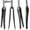HIMALO Road Bike Rigid Fork 700C 3K Carbon Fiber Fork C Brake 1-1/2 Tapered Threadless Bicycle Front Fork Superlight(700c Glossy Black) view 2