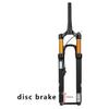 HIMALO 27.5 29 Mountain Bike Suspension Fork Thru Axle 15x110mm Boost Bike Air Fork Straight/Tapered Disc Brake Front Fork Travel 100mm Remote Lockout(Tapered,29'') view 3