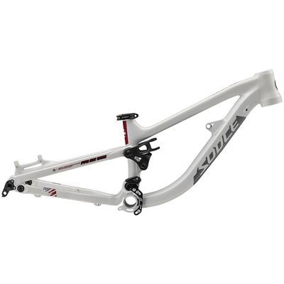 HIMALO Aluminum Alloy Suspension Frame 20er Soft Tail Mountain Bike Frame 255mm DH/XC/AM Bike Frame Boost Thru Axle 148mm Disc Brake(White)