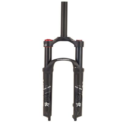 HIMALO 26/27.5/29 Bike Air Suspension Fork Travel 100mm, 28.6mm Straight Tube QR 9mm Crown Lockout XC Mountain Bike Front Forks Disc Brake(Black,27.5inch)