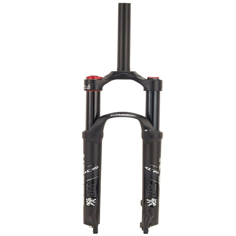 HIMALO 26/27.5/29 Bike Air Suspension Fork Travel 100mm, 28.6mm Straight Tube QR 9mm Crown Lockout XC Mountain Bike Front Forks Disc Brake(Black,27.5inch)