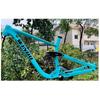 HIMALO Downhill Bike Suspension Frame 15.5''/17''/18'' 27.5er 29er Mountain Bike Frame Boost Thru Axle Disc Brake Frame Travel 155mm with Shocks(Blue,18'') view 1