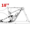 HIMALO Downhill Bike Suspension Frame 15.5''/17''/18'' 27.5er 29er Mountain Bike Frame Boost Thru Axle Disc Brake Frame Travel 155mm with Shocks(Blue,18'') view 2