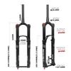 HIMALO Mountain Bike Suspension Forks 27.5/29 Bike Air Fork Travel 160mm Damping Rebound Adjust DH/AM Bicycle Front Fork1-1/2'' Tapered Thru Axle 15x110mm Disc Brake Manual Lockout(Orange,27.5inch) view 3