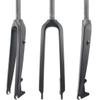 HIMALO 26/27.5/29 Bike Rigid Fork Carbon Fiber Disc Brake Mountain Bike Fork 1-1/8'' Straight Front Fork QR 9mm(Matte Black,27.5'')