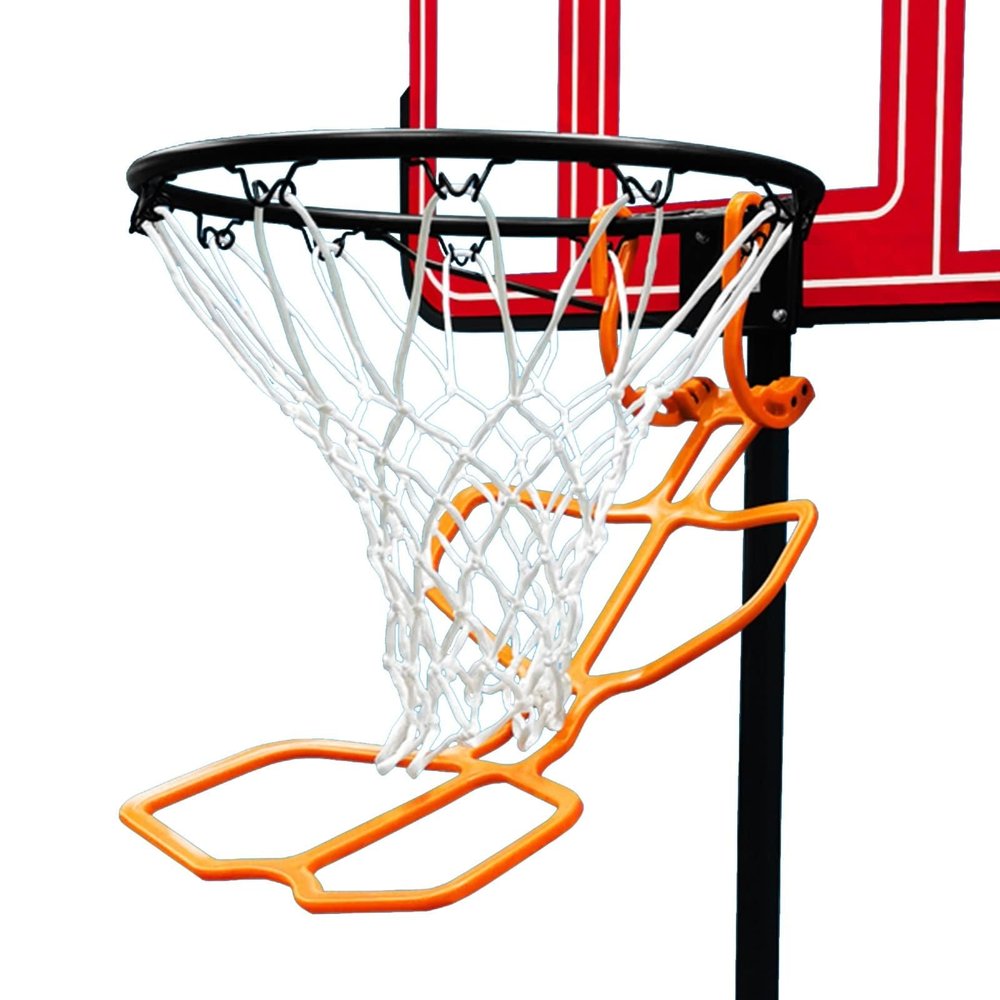 KJLYLPP Basketball Shot Returner Orange Basketball Return Aid, Home Park School Basketball Return Attachment, Easy to Carry