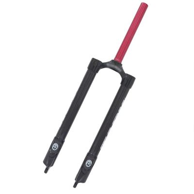 HIMALO Bike Rigid Fork 24/26/27.5/29 Inch Mountain Bike Carbon Fork 1-1/8 Threadless Disc Brake Front Fork Quick Release 9mm(Black,24inch)