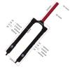 HIMALO Bike Rigid Fork 24/26/27.5/29 Inch Mountain Bike Carbon Fork 1-1/8 Threadless Disc Brake Front Fork Quick Release 9mm(Black,24inch) view 2