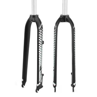 HIMALO Mountain Bike Rigid Fork 26/27.5/29 Generic Disc Brake Bike Fork 1-1/8'' Threadless Aluminum Alloy Bicycle Front Fork QR 9mm(White)