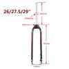 HIMALO Mountain Bike Rigid Fork 26/27.5/29 Generic Disc Brake Bike Fork 1-1/8'' Threadless Aluminum Alloy Bicycle Front Fork QR 9mm(White) view 3