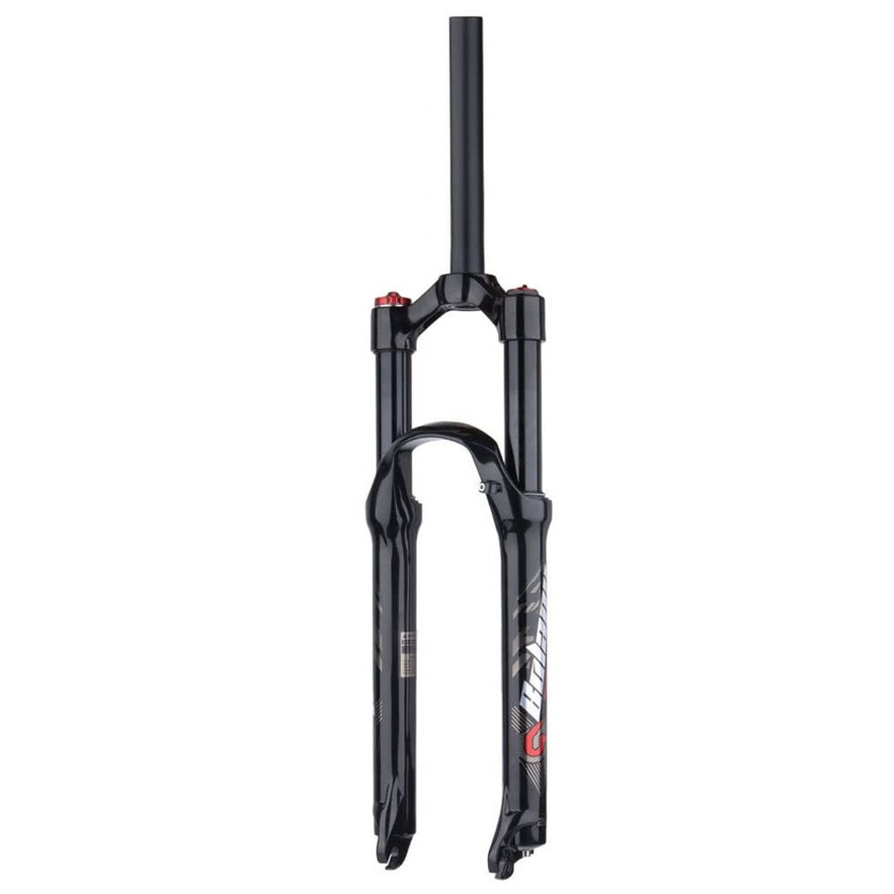 HIMALO Bike Fork 26/27.5/29 Mountain Bike Suspension Fork Travel 100mm Air Fork 1-1/8 Straight Tube Front Forks Disc Brake QR 9mm Manual Lockout(Black,29'')