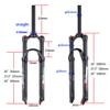 HIMALO Bike Fork 26/27.5/29 Mountain Bike Suspension Fork Travel 100mm Air Fork 1-1/8 Straight Tube Front Forks Disc Brake QR 9mm Manual Lockout(Black,29'') view 2