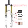 HIMALO Bike Fork 26/27.5/29 Mountain Bike Suspension Fork Travel 100mm Air Fork 1-1/8 Straight Tube Front Forks Disc Brake QR 9mm Manual Lockout(Black,29'') view 3