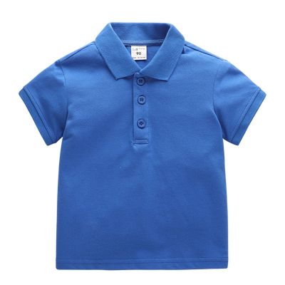 Baby Kids Boy Girl Solid Casual Short Sleeve Shirt Pullover Tops Cute Shirts Boys Dance Shirt (Blue, 18-24 Months)