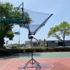 KJLYLPP Adjustable Rotatable Basketball Rebounder Return Machine,Metal Basketball Shot Returner,Basketball Equipment view 1