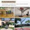 KJLYLPP Adjustable Rotatable Basketball Rebounder Return Machine,Metal Basketball Shot Returner,Basketball Equipment view 2