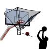 KJLYLPP Hanging Basketball Rebounder Attachment, Foldable Basketball Shot Returner Net for Hoop, Gift for Basketball Lovers view 1