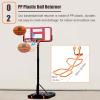KJLYLPP Basketball Shooting Machine Orange PP Plastic Youth Basketball Ball Returner, Portable Hanging Basketball Shot Returner, for Ball Court/Gymnasium/Courtyard view 3
