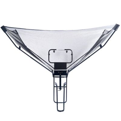 KJLYLPP Basketball Shooting Machine Metal Basketball Ball Returner with Foldable Net, 180 Rotating Chute Basketball Rebounder Exercise Equipment, for Shot Exercise Efficiency
