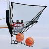 KJLYLPP Basketball Rebounder Net Return, Hanging Ball Automatic Return Equipment Rotatable 180 for Basketball Goal Free-Throw Practice view 1
