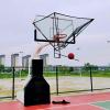 KJLYLPP Basketball Rebounder Net Return, Hanging Ball Automatic Return Equipment Rotatable 180 for Basketball Goal Free-Throw Practice view 2