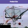 KJLYLPP Basketball Rebounder Net Return, Hanging Ball Automatic Return Equipment Rotatable 180 for Basketball Goal Free-Throw Practice view 3