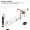 KJLYLPP Indoor/Outdoor Basketball Return System Basketball Shot Return NET 4.8mX4.8m, Polyester Net Shooting Practice Aid, with and Adjustable Support Bars view 3