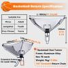 KJLYLPP Outdoor Basketball Rebounder Net Return, 180 Rotatable Ball Returner Metal for Stadium Playground School, Home Yard Basketball Shooting Trainer Easy to Set Up view 3