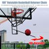 KJLYLPP Metal Rebounder Basketball Return, Portable Basketball Rebounder Exercise Equipment, 180 Degree Rotatable Chute Shot Returner with Bag view 3
