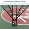 KJLYLPP Metal Rebounder Basketball Return, Portable Basketball Rebounder Exercise Equipment, 180 Degree Rotatable Chute Shot Returner with Bag view 4