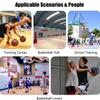 KJLYLPP Basketball Shooting Machine Professional Basketball Return Shooting Practice Attachment,180 Rotating for Hoop with Bag for Storage, Heavy Duty Shooting Trainer view 4