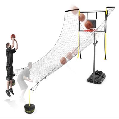 KJLYLPP Basketball Return Net Guard, 180 Rotating Large Rebounder Net Exercise Equipment for Free-Throw Practice, Defensive Net for Beginner & Professional