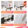 Shoes with Wheels  Roller Skate Shoes for Girls, Kids, Women, Men & Adults | Retractable High Roller Skating Shoes That Pop Out Into Sneaker Skates - White, 8 view 3