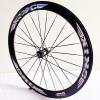 700C Road Bike Wheel Set 50Mm Aluminum Alloy Rims for 8 9 10 11 Speed Cassette C/V Brake Bike Wheels 24H Straight Pull Spokes Quick Release 100/130MM Hub Black,700C/50MM view 2