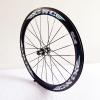 700C Road Bike Wheel Set 50Mm Aluminum Alloy Rims for 8 9 10 11 Speed Cassette C/V Brake Bike Wheels 24H Straight Pull Spokes Quick Release 100/130MM Hub Black,700C/50MM view 3