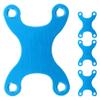 HANABASS 4pcs Aluminum Skateboard Bridge Gasket Support for Skateboard Trucks Prevents Screw Sinking for Beginners and Professionals Corner Design view 1