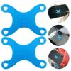 HANABASS 4pcs Aluminum Skateboard Bridge Gasket Support for Skateboard Trucks Prevents Screw Sinking for Beginners and Professionals Corner Design view 3