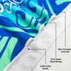 Microfiber Lightweight Thin Beach Towel Sand Free Quick Dry Super Absorbent Large Towels 55.1x27.5in Swimming Pool Camping Beach Printed Bath Towel (003) view 3