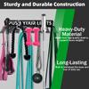 Home Gym Accessories Organization Storage Rack Equipment For Home 8 Hook Wall Hanger Display Gear Barbells Resistance Bands Jump Ropes Lifting Belt Hanger Accessories Hardware Included (Push Your Limits) view 3