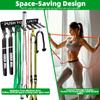 Home Gym Accessories Organization Storage Rack Equipment For Home 8 Hook Wall Hanger Display Gear Barbells Resistance Bands Jump Ropes Lifting Belt Hanger Accessories Hardware Included (Push Your Limits) view 4