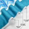 Microfiber Lightweight Thin Beach Towel Sand Free Quick Dry Super Absorbent Large Towels 55.1x27.5in Swimming Pool Camping Beach Printed Bath Towel (008) view 3