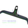 AGSDGAWD Road Bike Handlebars, Full Carbon Fibre Integrated Drop Bar 28.6 Inner Routing Bent Handle Bar with Bike Computer Holder Handlebar(380-80mm) view 4