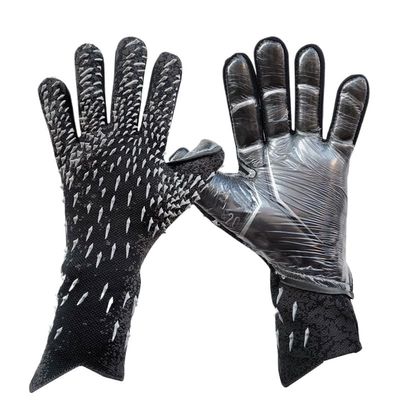PLbSe Histarstore5 Soccer Goalkeeper Gloves Goalie Training Gloves Strong Grip Anti-Slip and Breathable for Adults and Children (Black Grey,10)