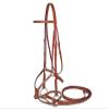 Paris Tack Opulent Series Figure 8 Fancy Stitched Horse Bridle w/Rubber Reins view 1