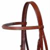 Paris Tack Opulent Series Figure 8 Fancy Stitched Horse Bridle w/Rubber Reins view 3