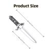 JLEivvi 1 PCS Rubber Martial Art Training Knife Professional Foam Training Weapon Non Sharp Prop Knife for Martial Arts Practice,Costume Party Props(12 inches) view 2