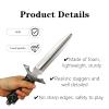 JLEivvi 1 PCS Rubber Martial Art Training Knife Professional Foam Training Weapon Non Sharp Prop Knife for Martial Arts Practice,Costume Party Props(12 inches) view 3